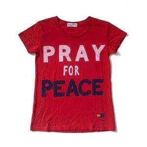 RARE Vintage Aviator Nation 'Pray for Peace' Tee